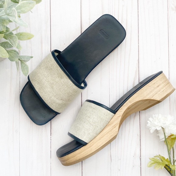 Coach Shoes - COACH • wood and leather sandals